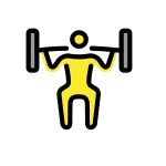 Man Lifting Weights SVG Icon